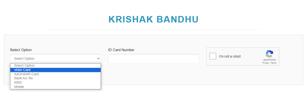 Krishak Bandhu Status Check Via Voter ID